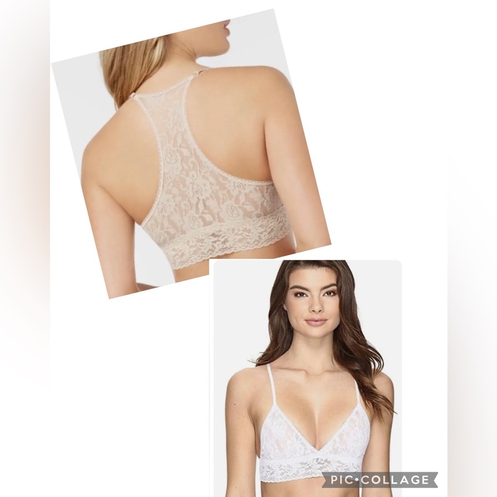 Hanky Panky Women's Signature Lace Padded Racerback White Bralette